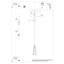 HANGING LAMP SUBA 1 BLACK E27 1X15W IP20 thumbnail 7