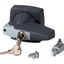 K2DG/C Rotary handle, 8mm, door installation, gray, cylinder lock thumbnail 2