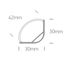 TRIANGLE PROFILE 2m + PC opal diffuser thumbnail 3