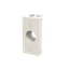 TV outlet cover plate - 1M - White thumbnail 2