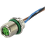 M8 female recept. A-cod. rear PP-wires 4x0.25 2m thumbnail 2