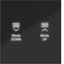 KNX pushbutton cover, single-position, with backlight, A.x/C.x, black glossy. thumbnail 1
