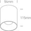 WHITE 20W CCTV IP20 230V DARK LIGHT thumbnail 2