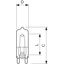 High voltage halogen lamp Philips MV Click 29W G9 230V CL 1CT thumbnail 4