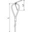 QWT UW 2 2M G Suspension wire with universal angle 2x2000mm thumbnail 2