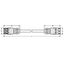 pre-assembled interconnecting cable Cca Socket/plug white thumbnail 6