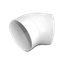 CURVA A GOMITO 45° ROTONDA 125    VKC351 thumbnail 1