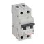 MCB RX³ 6000 - 2P - 230/400V~ - 20 A - C curve - prong/fork type supply busbars thumbnail 1