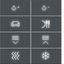 KNX pushbutton cover, 8-way, with backlight, A.x/C.x, anthracite thumbnail 1