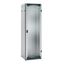 Floor-Standing Cabling Rack 42U W600 D1000 Fixed 19" Glazed Door R7035 thumbnail 3
