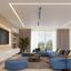Ceiling lamp RING 6L azure thumbnail 6