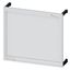 ALPHA 400/630 DIN assembly kit front cover for unequipped panel 40 mm deep-drawn H = thumbnail 1