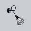 WALL LAMP ARTEMIS 1S BLACK E14 1X40 IP20 thumbnail 2
