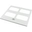 XSPTF0608 Top plate, F3A-flanges for WxD=600x800mm, IP55, grey thumbnail 3