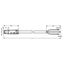 pre-assembled connecting cable Eca Socket/open-ended white thumbnail 5