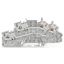 Multilevel installation tb with operating slots and push-button 2.5 mm², gray thumbnail 1