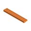PCB plug-in connector, female header, closed side, THT solder connection, 5.08 mm, Number of poles: 23, 90°, Solder pin length (l): 3.2 mm, tinned, orange, Box thumbnail 4