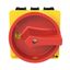 P3 Main switch, 80 A,Flush mounting, 3 pole, Form EA/SVB, Red, Door co thumbnail 2