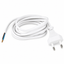 Flat Cord 3m 2×0.75mm² 2.5A 250V~ IP20 EU Plug White thumbnail 1