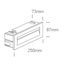 ANTHRACITE WALL RECESSED LED 8,5w WW IP65 100-240V thumbnail 3