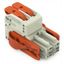 1-conductor female connector lever Push-in CAGE CLAMP® light gray thumbnail 1