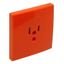 SAF C.PLATE F/EARTH SOCKET (USA NEMA) ORANGE thumbnail 2