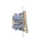 TV-DATA final aerial socket, (module), Simon 24, IP20, champagne matt thumbnail 1