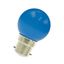 EcoPack LED Ball G45 B22d 1W Blue Bulk thumbnail 1