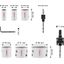 9-piece HSS bi-metal holesaw set for electricians 20 - 68 mm thumbnail 3