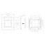 Frame Single 80x80mm for centralplatte 45x45mm, RAL9010 thumbnail 3