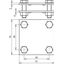 Cross unit St/tZn f. Fl 30-40/30-40mm without intermediate plate thumbnail 2