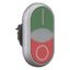 M22-DDLF-GR-X1/X0 Double actuator pushbutton, RMQ-Titan, Actuators and indicator lights flush, momentary, White lens, green, red, inscribed, Bezel: titanium thumbnail 11