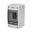 Cabinet ACQUA 3902-TTB, 2+2TE, 171x100x100mm, transparent plastic door, IP65 thumbnail 2