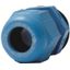 Cable Gland with slats ATEX EXE Polyamide 66 M16 Long Blue RAL 5012 thumbnail 2