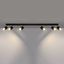 CEILING LAMP NERO 6 BLACK/GOLD GU10 6X40W IP20 thumbnail 6
