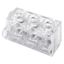 TERMINAL BLOCKS WITH PLATE TIGHTENING - 6X6MMQ - 450V - TRANSPARENT thumbnail 3