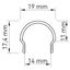 PMMA cover LB round opal L-2000mm W-19mm H-18mm thumbnail 2