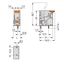 PCB terminal block lever 6 mm² gray thumbnail 3
