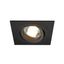 NEW TRIA I MR16 downlight, square, matt black, max. 50W, incl. clip springs thumbnail 1