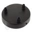 Cylindrical metal 3-hole ceiling rose kit thumbnail 2
