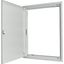 BP-U-3S-400/4 Flush-mounting door frame with sheet steel door and three-point turn-lock for 3-component system, W = 400 mm, H = 460 mm thumbnail 3