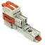 1-conductor female connector lever Push-in CAGE CLAMP® light gray thumbnail 1