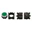 Set of illuminated push-button green 24V with 1NC contact thumbnail 2