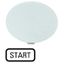 M22-XDP-W-GB1 Button plate, mushroom black, START thumbnail 1