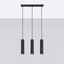 Minimalist KARBON pendant lamp with three pendants and a black ceiling plate 3xGU10 thumbnail 9