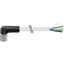 M12 Power female 90° L-cod. with cable PUR 5x1.5 gy 0,5m thumbnail 1