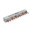 EVGK busbar fork, 3-phase, L1 - L2 - L3, shortenable version with end caps included, 6 module units, 10 mm² thumbnail 14