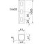 Profile rail perforated, slot 22mm 1000x41x41 Stainless steel A4 1.457 thumbnail 2