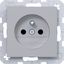 Wall socket earth pin, Safety Plus, plug-in type, A.x/C.x, titanium thumbnail 1