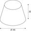 FENDA, lamp shade, conical, green, /H 30/20 cm thumbnail 5